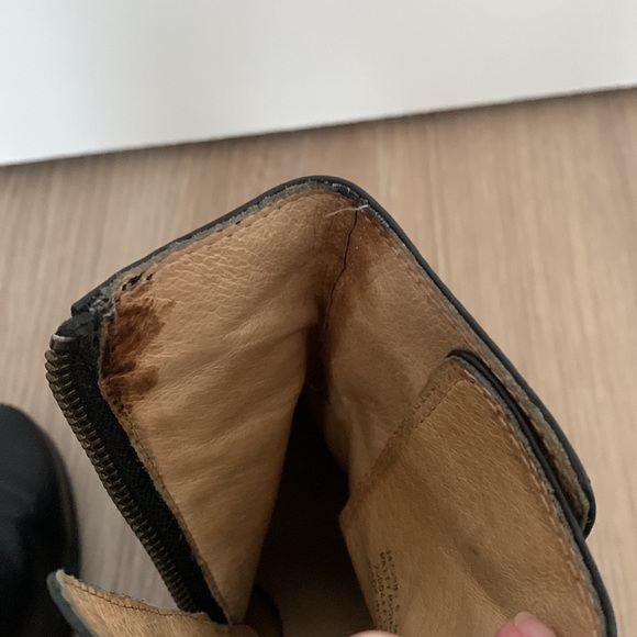 Frye Patty Riding Bootie Black Leather Block Heel Size 6.5 - Picture 11 of 11